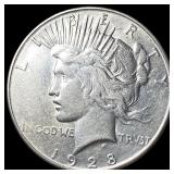 1928-S Silver Peace Dollar CLOSELY  UNCIRCULATED