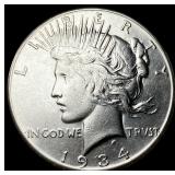1934-S Silver Peace Dollar CLOSELY UNCIRCULATED