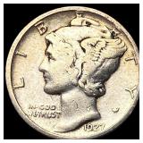 1927-D Silver Mercury Dime LIGHTLY CIRCULATED