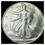 1945-D Silver Walking Liberty Half Dollar  CHOICE