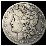 1894-O Silver Morgan Dollar NEARLY UNCIRCULATED