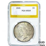 1926 Silver Peace Dollar PGA MS64