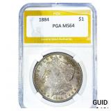 1884 Morgan Silver Dollar PGA MS64