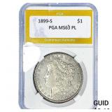 1899-S Morgan Silver Dollar PGA MS63 PL