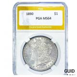 1890 Morgan Silver Dollar PGA MS64