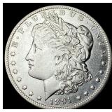 1891-O Silver Morgan Dollar ABOUT UNCIRCULATED