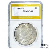 1885-O Morgan Silver Dollar PGA MS64