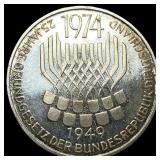 1974F Germany SIlver 5 Mark