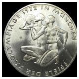 1972J West Germany SIlver 10 Mark .3114oz ASW