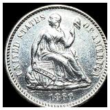 1860 Silver Half Dime UNCIRCULATED