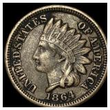 1864 Indian Head Cent (Bronze) NEARLY UNCIRCULATED
