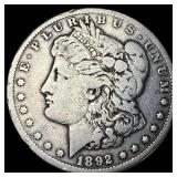 1892-CC Silver Morgan Dollar LIGHTLY CIRCULATED