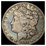 1894-O Silver Morgan Dollar NEARLY UNCIRCULATED