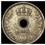 1925 Norway Copper Nickel 10 Ore