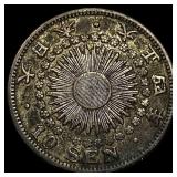 1915[Yr. 4] Japan Silver 10 Sen