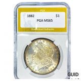 1882 Morgan Silver Dollar PGA MS65