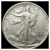 1920-S Silver Walking Liberty Half Dollar LIGHTLY
