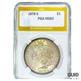 1878-S Morgan Silver Dollar PGA MS63