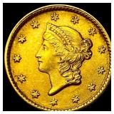 1853 Gold $1 Liberty Head Type 1 UNCIRCULATED