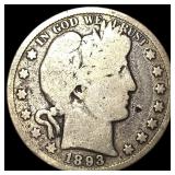 1893 Silver Barber Half Dollar NICELY CIRCULATED