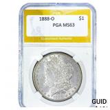 1888-O Morgan Silver Dollar PGA MS63