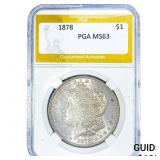 1878 Morgan Silver Dollar PGA MS63