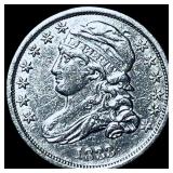 1833 Capped Bust Silver Half Dime CHOICE AU