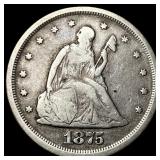 1875-S Silver Twenty Cents LIGHTLY CIRCULATED