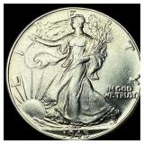 1945 Silver Walking Liberty Half Dollar GEM  BU