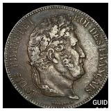 1832 France Silver 5 Francs .7234oz ASW