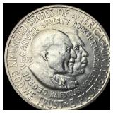 1953-S Silver Booker T. Washington/Carver Half Dol