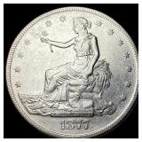 1877 Silver Trade Dollar CHOICE AU