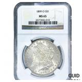 1899-O Morgan Silver Dollar NGC MS65