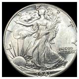 1941 Silver Walking Liberty Half Dollar  CHOICE B