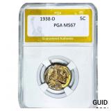 1938-D Buffalo Nickel PGA MS67