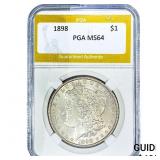 1898 Morgan Silver Dollar PGA MS64