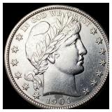 1904 Silver Half Dollar (Barber) UNCIRCULATED
