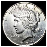 1925-S Silver Peace Dollar CLOSELY UNCIRCULATED