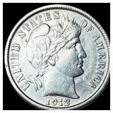 1912-D Silver Barber Dime CHOICE AU