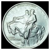 1925 Silver Stone Mountain Half Dollar GEM BU