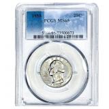 1959 Washington Silver Quarter PCGS MS65