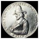 1920 Silver Half Dollar Pilgrim Tercentenary CLOSE