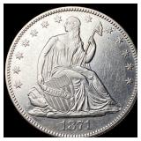 1871 Seated Liberty Half Dollar UNCIRCULATED
