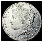1897-S Silver Morgan Dollar CHOICE AU