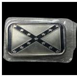 1 oz .999 Fine Silver Bar with a Confederate flag