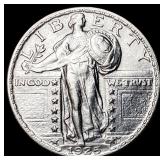 1925 Standing Liberty Silver Quarter GEM BU