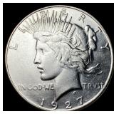 1927-S Silver Peace Dollar NEARLY  UNCIRCULATED