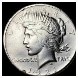 1921 Silver Peace Dollar NEARLY UNCIRCULATED