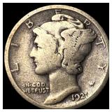 1921 Silver Mercury Dime NICELY CIRCULATED