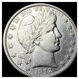 1912-D Silver Barber Half Dollar CLOSELY UNCIRCULA